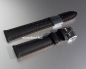 Preview: Barington * Lederband für Uhren * Uhrenarmband * Fancy * schwarz * 16 mm