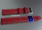 Preview: Barington * Leather watch strap * Shark * red * 18 mm