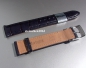 Preview: Barington * Leather watch strap * Croco - Optics * blue * 16 mm