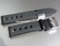 Preview: Barington * Leather watch strap * Racing * black/grey * 22 mm