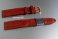 Preview: Barington * Leather watch strap * ostrich leg Leather * golden brown * 12 mm