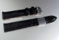 Preview: Barington * Leather watch strap * ostrich leg Leather * black * 12 mm