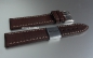 Preview: Barington * Lederband für Uhren * Uhrenarmband * Wasserbüffel * dunkelbraun * 20 mm