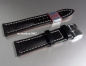 Preview: Eulux * Leather watch strap * Buffalo * black * Handmade * 22 mm