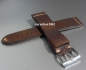 Preview: Davosa * watch strap * Vintage Style leather * dark brown * 22 mm