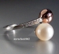 Preview: Viventy * Ring * 925 Silver * Zirconia *  freshwaterpearl * Gr. 55 * 777721