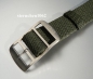 Preview: Eulit * Perlon * Durchzugsband Uhrenarmband * Baltic * Army-grün * 18 mm