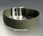 Preview: Eulit * Perlon * Durchzugsband Uhrenarmband * Baltic * Army-grün * 18 mm