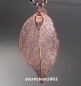 Preview: Flower Child Pendant * stainless steel IP rosegold * leaf * Size M