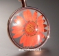 Preview: Flower Child Pendant * Steel IP Rose * orange flower *
