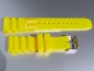 Preview: Eulit * Kunstoff Uhrenarmband für Uhren * Diver * Taucherskala * gelb * 20 mm