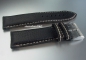 Preview: Eulit * Leather watch strap * Imola * black * 18 mm
