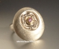 Preview: Einzelstück * Ring * 925 Silber * 750 Gold * rosa Saphir