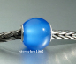 Preview: Trollbeads * Runder Blauer Achat * 14