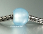 Preview: Trollbeads * Round Light Blue Agate * 10
