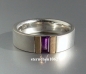 Preview: Unique * Ring * 925 Silver * 585 Gold * Amethyst