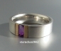 Preview: Unique * Ring * 925 Silver * 585 Gold * Amethyst