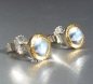 Preview: Earring * 925 Silver * 24 ct Gold * Moonstone