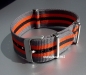Preview: Davosa * watch strap * Nylonstrap * gray/orange * 22 mm