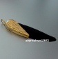 Preview: Dreamfeather Pendant * Steel IP Gold * black feather * 5,5 cm