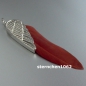 Preview: Dreamfeather Pendant * stainless steel * brown feather * 7,5 cm