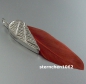 Preview: Dreamfeather Pendant * stainless steel * brown feather * 5,5 cm