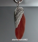 Preview: Dreamfeather Pendant * stainless steel * brown feather * 5,5 cm
