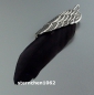 Preview: Dreamfeather Pendant * stainless steel * black feather * 5,5 cm