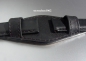 Preview: Eulit * Leather watch strap * band with leather underlay * black * 16 mm