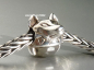 Preview: Trollbeads * Wahrer Instinkt - Wolf mit grauem Mondstein * 02