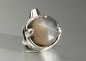 Preview: Trollbeads * Wahrer Instinkt - Wolf mit grauem Mondstein * 02