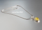 Preview: Halskette * Kette mit Opal - Brillant Anhänger * 925 Silber