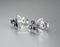 Preview: Trollbeads * Anmutige Blume Ohrstecker *
