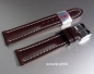 Preview: Eulux * Leather watch strap * Buffalo * dark brown * Handmade * 18 mm