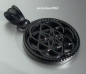 Preview: Dreamcatcher Pendant * Steel black ion plating * Flower * 2,5 cm