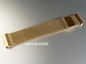 Preview: Eulit * Edelstahlband für Uhren gold * Uhrenarmband * Milanaise * Magnetverschluss * 20 mm