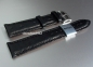 Preview: Barington * Leather watch strap * ostrich Leather * black * 18 mm