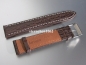 Preview: Barington * Leather watch strap * Shark * brown * 18 mm