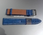 Preview: Barington * Leather watch strap * Shark * blue * 22 mm