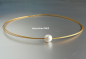 Preview: Collier * Halsreif * mit Südsee-Perle * Stahl