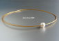 Preview: Collier * Halsreif * mit Südsee-Perle * Stahl