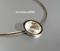 Preview: Neck Ripe with Rock Crystal  - pendant * steel * 925 silver * gold plated