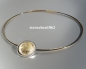 Preview: Neck Ripe with Rock Crystal  - pendant * steel * 925 silver * gold plated