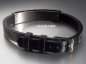 Preview: Herren Leder Armband mit Edelstahl