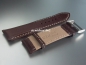 Preview: Eulit * Lederband für Uhren * Uhrenarmband * Imola * dunkelbraun * 26 mm