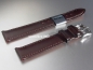 Preview: Barington * Lederband für Uhren * Uhrenarmband * Kalb Resisto * dunkelbraun * 14 mm XL
