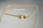 Preview: Ausgefallene Halskette * Kette mit Trilliant Anhänger * 585 Gold * 41 + 45 cm