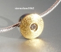 Preview: Necklace with brillant pendant * 925 Silver * 24 ct gold *