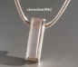 Preview: Necklace with rose quartz pendant * 925 Silver *