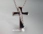 Preview: Crucifix pendant * 585 white gold * Brillant
